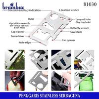 Gambar Pisau Kartu Multiguna Penggaris Besi Serbaguna Pocket Tool Multifuncti dari Brainbox Car and Home Kota Batam 2 Tokopedia