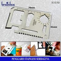 Gambar Pisau Kartu Multiguna Penggaris Besi Serbaguna Pocket Tool Multifuncti dari Brainbox Car and Home Kota Batam 3 Tokopedia