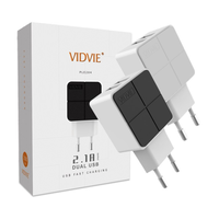 Gambar Vidvie PLE204 I5 Dual USB Charger 2.4 A with Iphone Lightning Cable dari Eben Haezer Net Kota Administrasi Jakarta Barat 1 Tokopedia
