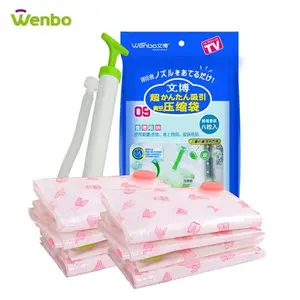 Wenbo Vacuum Bag / Vakum Tempat Pakaian Travel 8 in 1 + Free Pompa