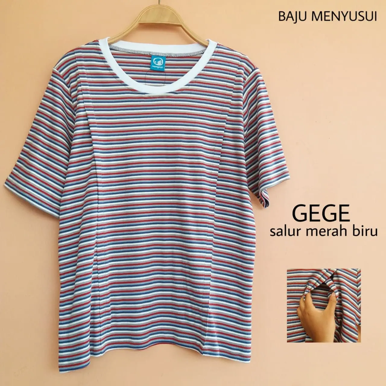 MAMIGAYA Nursing Wear - GEGE | Baju Kaos Menyusui Big Size