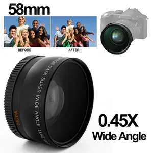 Super Wide Angle Lens with Macro 58mm for Canon