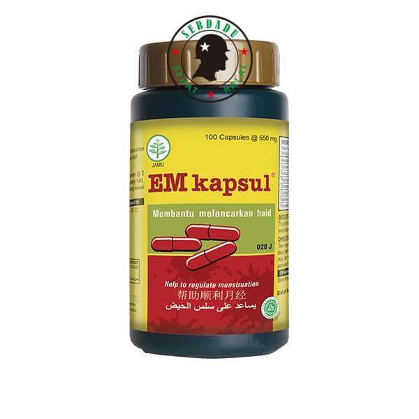 EM 100 Kapsul Untuk Melancarkan Menstruasi