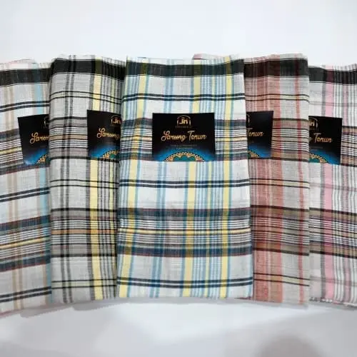 SARUNG TENUN KOTAK MURAH BAGI-BAGI OLEH-OLEH ROMEO AT