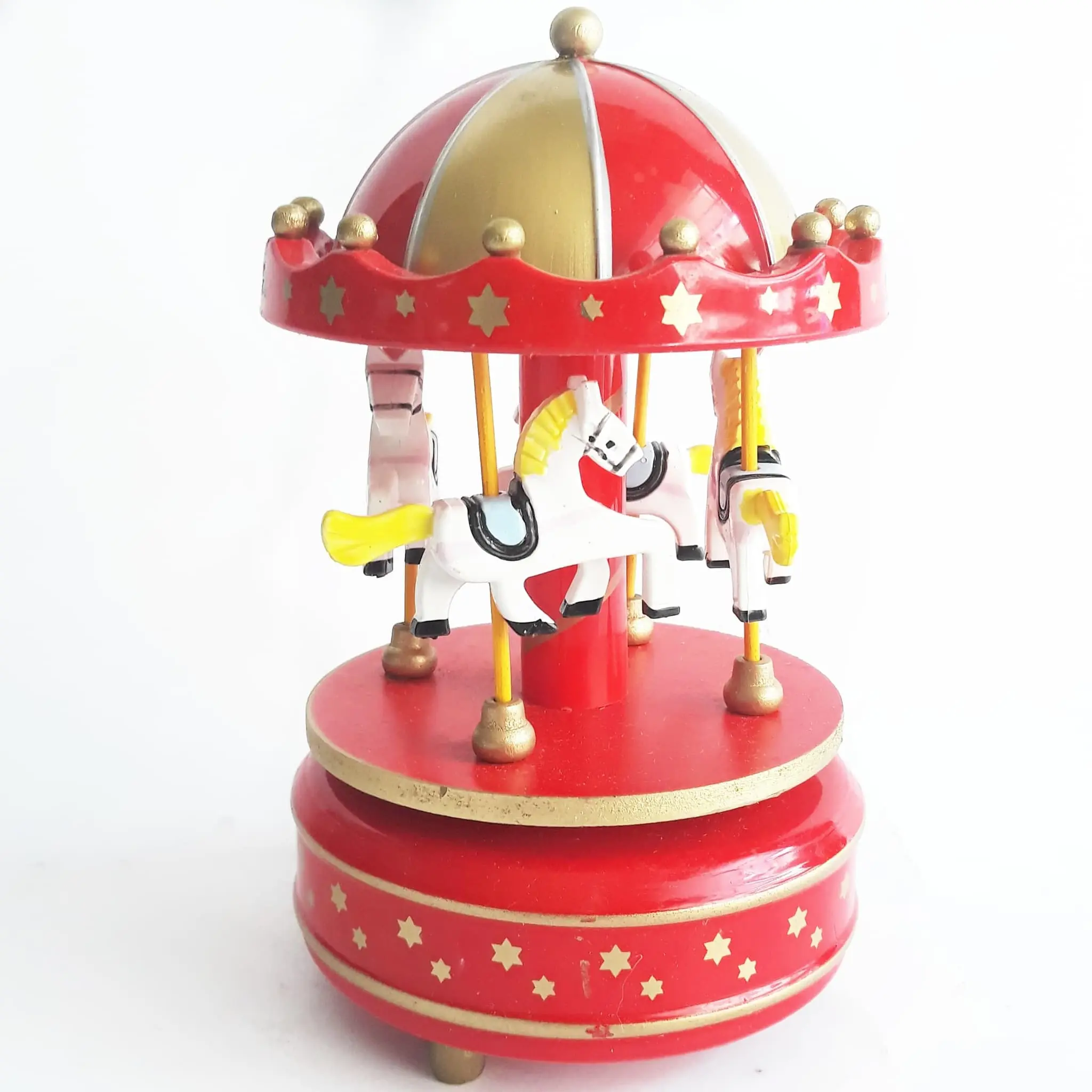 Hadiah Kado Unik Kotak Musik Miniatur Korsel Warna merah lucu