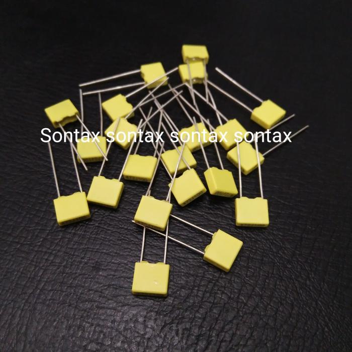 Gambar 100nf capacitor kapasitor polyester film mkt mkm milar mika silver dari Sontax Kab. Tangerang Tokopedia
