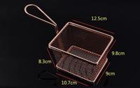 Gambar Rose Gold Chip Basket Waterdrop handle-Tempat Keranjang Makanan Cafe - Small dari BAR TOOLS INDONESIA Kota Malang 4 Tokopedia