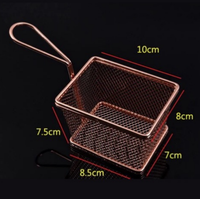 Gambar Rose Gold Chip Basket Waterdrop handle-Tempat Keranjang Makanan Cafe - Small dari BAR TOOLS INDONESIA Kota Malang 5 Tokopedia