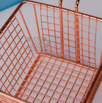 Gambar Rose Gold Chip Basket-Keranjang Tempat Makanan Snack Dekorasi Cafe dari BAR TOOLS INDONESIA Kota Malang 4 Tokopedia