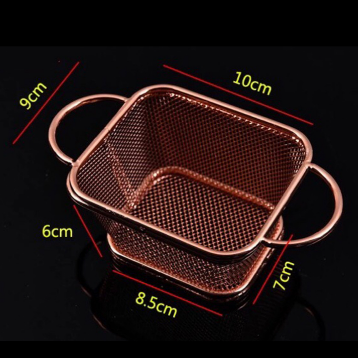 Gambar Rose Gold Chip Basket 2 Handles Tempat Keranjang Makanan Snack Cafe - Small dari BAR TOOLS INDONESIA Kota Malang Tokopedia