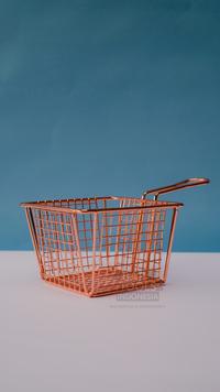 Gambar Rose Gold Chip Basket-Keranjang Tempat Makanan Snack Dekorasi Cafe dari BAR TOOLS INDONESIA Kota Malang 1 Tokopedia