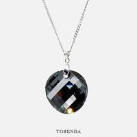 Gambar Torenda Kalung Wanita Liontin Big Twist Pendant Swarovski - Hitam - Orange dari Torenda Kota Administrasi Jakarta Pusat 2 Tokopedia