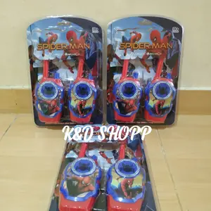 MAINAN WALKIE TALKI-MAINAN HT ANAK-MAINAN ALAT KUMUNIKASI-SPIDERMAN