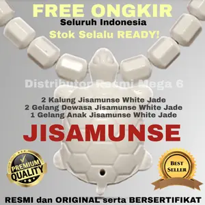 PROMO!! PAKET FAMILY JISAMUNSE WHITE JADE KALUNG DAN GELANG KESEHATAN