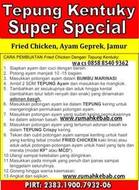 Gambar Tepung Ayam Geprek Crispy SIAP PAKAI / Tepung Jamur Krispy 1 Kg dari KaEn Food Rumah Kebab Kota Administrasi Jakarta Timur 5 Tokopedia