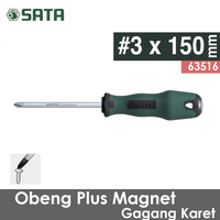 Gambar Obeng Plus #3 x 150 mm Cushion Grip 63516 SATA TOOLS dari KODAKI Mall Kota Administrasi Jakarta Utara 1 Tokopedia