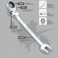Gambar Flex Head Ratcheting Ring Pas 8 mm 46421 SATA TOOLS dari KODAKI Mall Kota Administrasi Jakarta Utara 3 Tokopedia