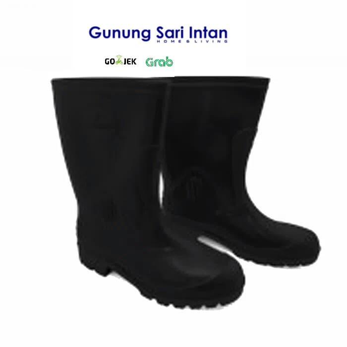 Gambar Steffi Sepatu Boots Karet Hitam - Tinggi 41cm dari gunung sari intan Kota Surabaya Tokopedia