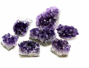 Rough Batu Natural Amethyst Geode Druzy Cluster 3-5cm