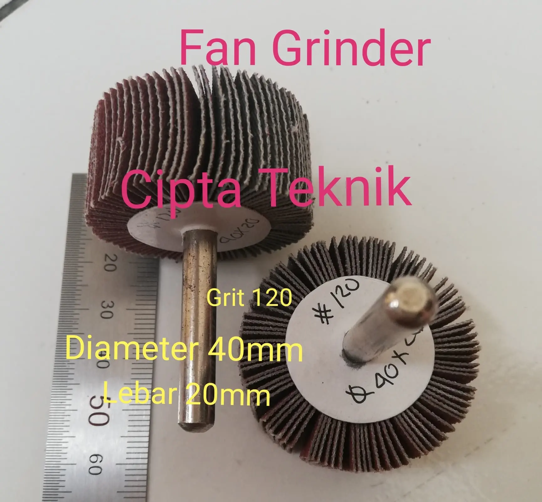 Fan Grinder 40x20 grit 120 -Amplas Kipas