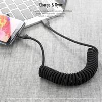 Gambar ROCK - USB Type C Metal Stretchable Spring Cable Fast Charge & Sync dari Nesto Kota Surabaya 3 Tokopedia