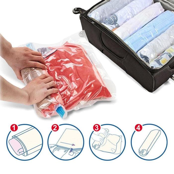 Gambar Vacuum Bag Plastik Pakaian Kompresi Vakum 50 x 70 cm [1 Pcs] dari SHAFIYYASHOP Jakarta Barat Tokopedia