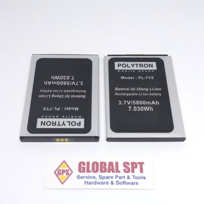 Gambar BATERAI/ BATRE / BATERE / BATERY POLYTRON PL-7Y5 W7530 ORIGINAL dari 190 SPAREPART Kota Jambi Tokopedia