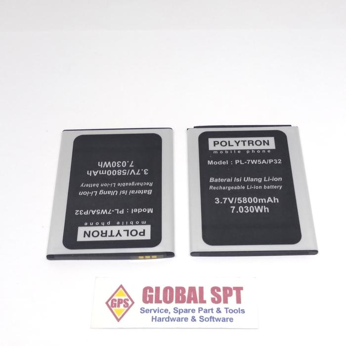 Gambar BATERAI/ BATRE / BATERE / BATERY POLYTRON PL-7W5A/ P32 ORIGINAL dari 190 SPAREPART Kota Jambi Tokopedia