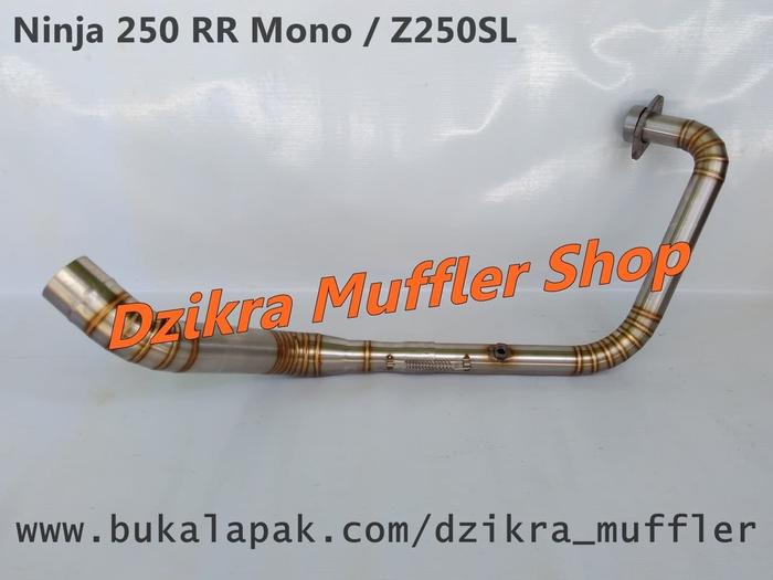 Gambar Leher header pipa knalpot racing stainles for Ninja 250 RR Mono Z250SL dari Altura Muffler Shop Kab. Purbalingga Tokopedia