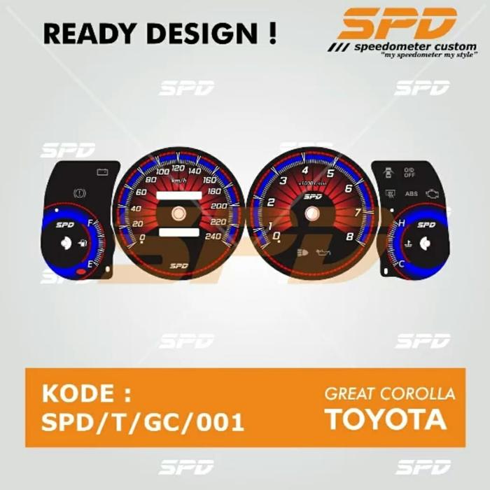 Gambar panel speedometer custum great corolla plus jarum dari panel speedometer custom Kota Depok Tokopedia
