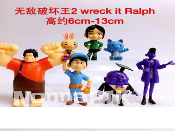 Gambar figure set wreck it ralph RALPH BREAK THE INTERNET dari NonnaPIK Jakarta Utara Tokopedia