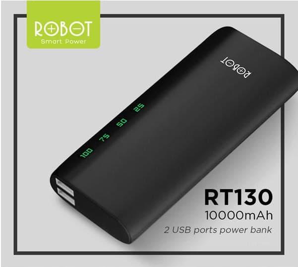 Gambar Power bank Robot RT130 10000mah Dual output Original (10 pcs) dari Toko Murah Terjamin Kota Denpasar Tokopedia