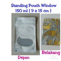Gambar Standing Pouch Window Zipper 150 gram 9 x 15 cm isi 100 pcs dari sawangan water treatment Kota Depok 4 Tokopedia