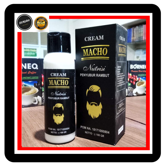 Gambar Penyubur Rambut Kumis Macho Cream Oles Penumbuh Brewok Herbal Original dari Ziyadah Herbal Kota Bekasi Tokopedia