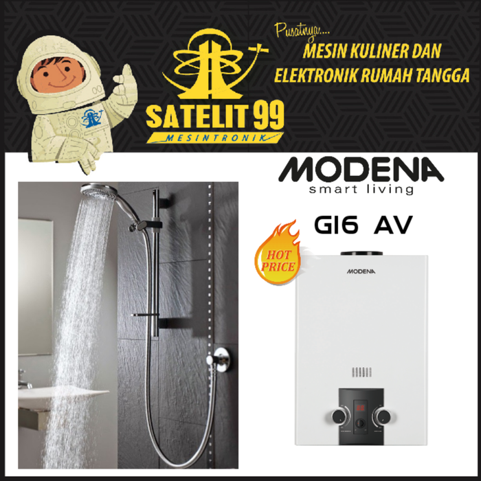 Gambar MODENA GI-6-AV Water Heater dari SATELIT 99 MESINTRONIK Kota Surakarta Tokopedia