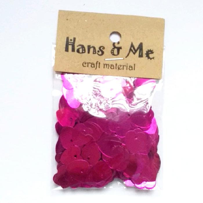 Gambar Payet Manik Hati 9mm Magenta dari Hans and Me Kota Administrasi Jakarta Barat Tokopedia
