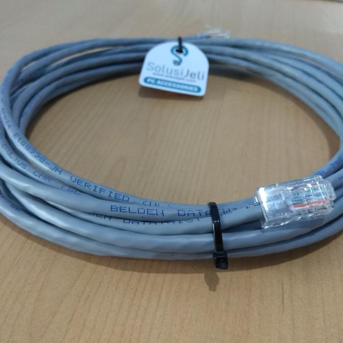 Gambar Kabel LAN siap pakai 5 M Meter UTP CAT 5E BELDEN ORIGINAL / CAT5E plus dari SolusiJeli Kota Bogor Tokopedia
