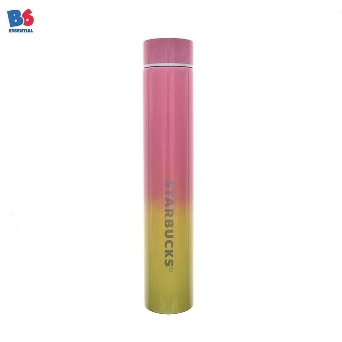 Gambar Vacuum Flask Starbucks Slim 250 ML Gradasi Pink Yellow - Botol Minum dari Boxhunter.id Kota Tangerang Tokopedia