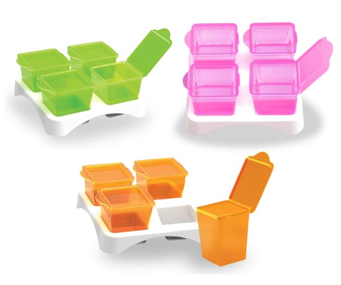 Gambar Baby Safe Multi Food Container 4 Pcs / Set -Wadah Penyimpanan Makanan dari Arsyad Baby Shop Kota Depok Tokopedia