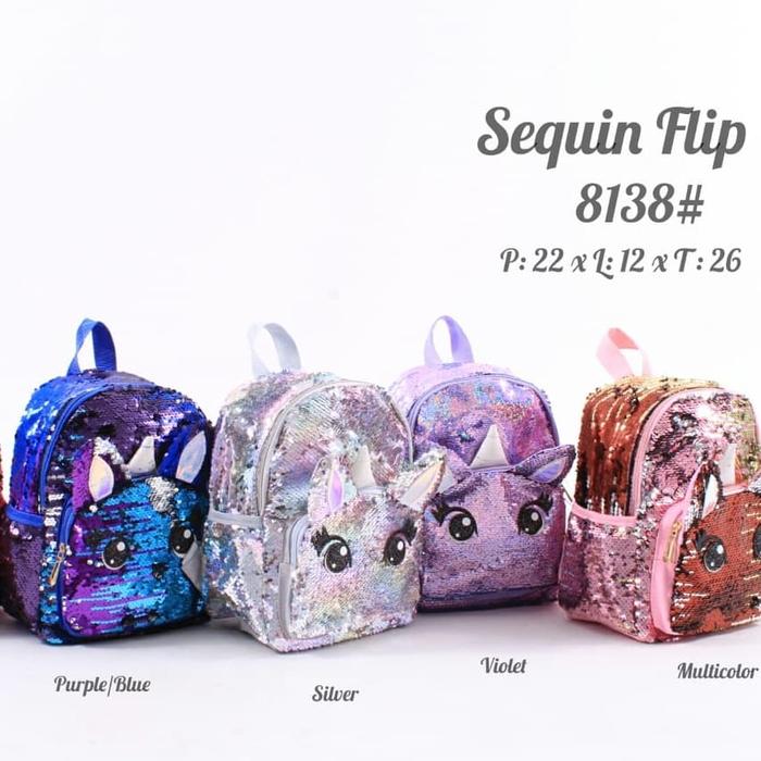 Gambar Tas Bling Bling Sequin Unicorn dari Ghashop48 Kota Cimahi Tokopedia
