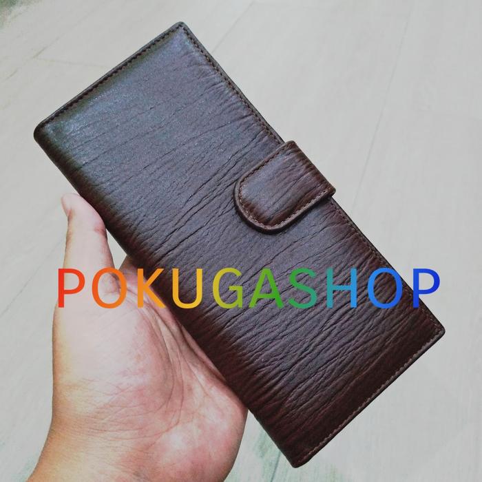 Gambar dompet kulit panjang premium serat kayu pria/wanita /dompet serat kayu dari pokugashop Kab. Garut Tokopedia