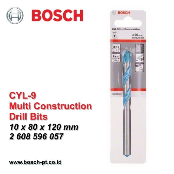 Gambar BOSCH CYL-9 Multi Konstruksi 10mm Mata Bor Serbaguna Original dari Bangunan Mart_NEW Kota Bandung Tokopedia