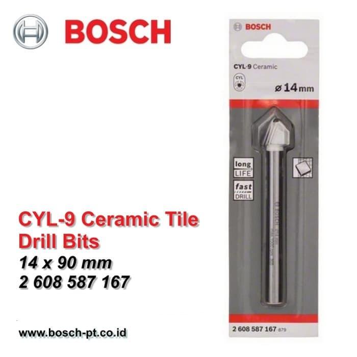 Gambar BOSCH CYL-9 Mata Bor Ubin Keramik 14mm Drill Bits Original dari Bangunan Mart Kota Bandung Tokopedia
