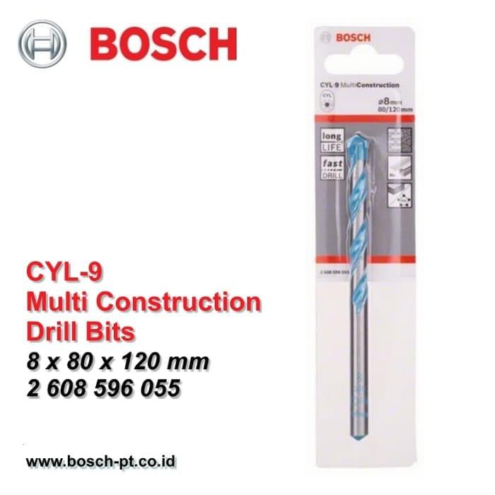 Gambar BOSCH CYL-9 Multi Konstruksi 8mm Mata Bor Serbaguna Original dari Bangunan Mart Kota Bandung Tokopedia