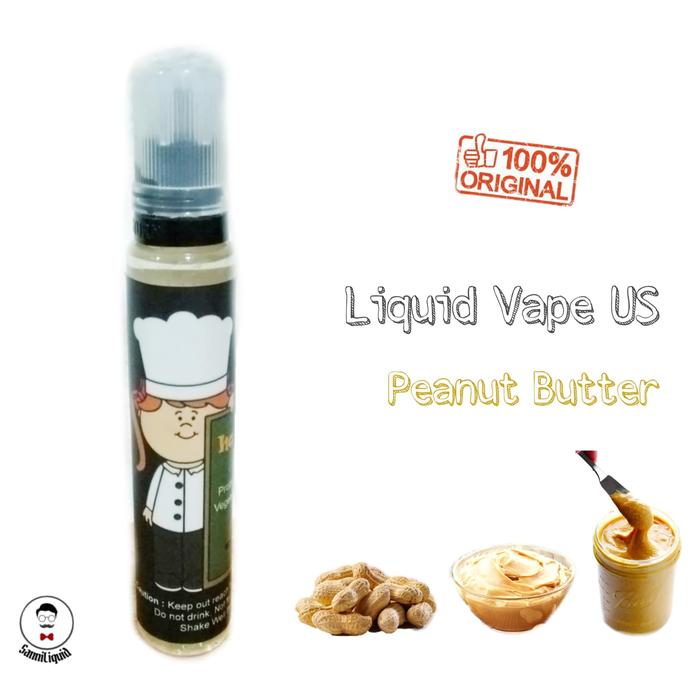 Gambar Liquid Vape US Peanut Butter 30ml 0MG - 3MG Vape Vapor murah dari SannisStore Kota Tangerang Selatan Tokopedia