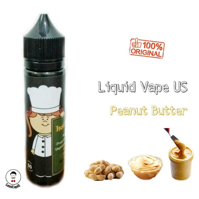 Gambar Liquid Vape US Peanut Butter 60ml 0MG - 3MG Vape Vapor dari SannisStore Kota Tangerang Selatan Tokopedia