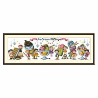 Gambar Paket Kristik ice cream village (10190) pola pada kain dari My Cross Stitch Kab. Tangerang 1 Tokopedia
