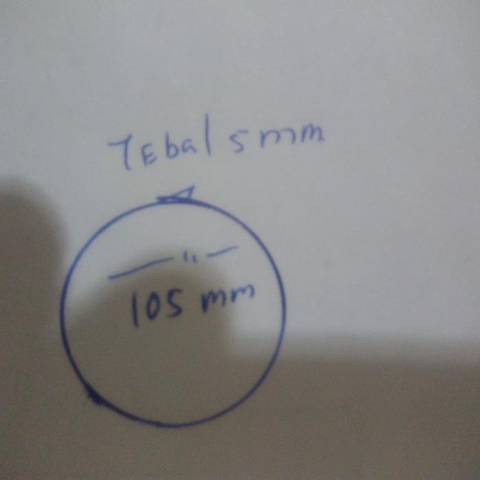 Gambar PLAT BESI SS400 uk. 5 mm x Dia. 105 mm (bulat) dari MEGA AGUNG PERKASA_NEW Kota Administrasi Jakarta Utara Tokopedia