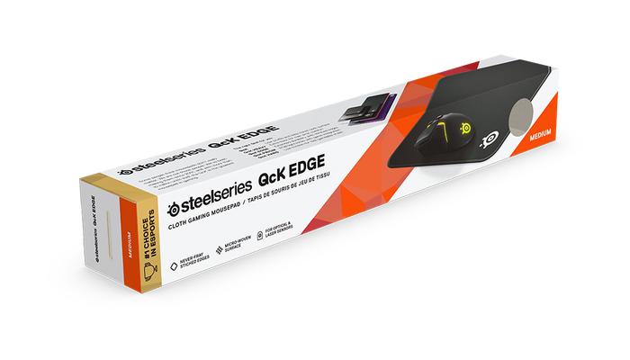 Gambar Steelseries Qck Edge Medium [ 320 mm x 270 mm x 2 mm ] Gaming Mousepad dari STAR SEVENTEEN COM Kota Administrasi Jakarta Selatan Tokopedia