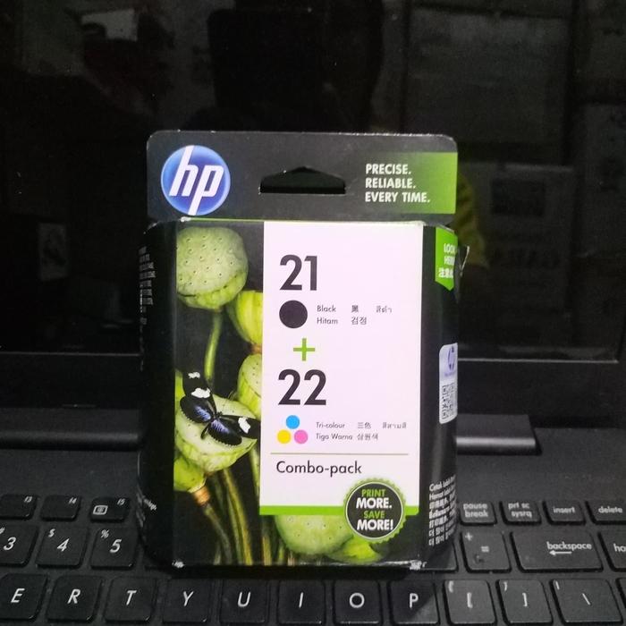 Gambar TINTA HP 21&22 COMBO PACK BLACK&COLOR ORIGINAL dari Sinar Jaya Toner Kota Tangerang Tokopedia